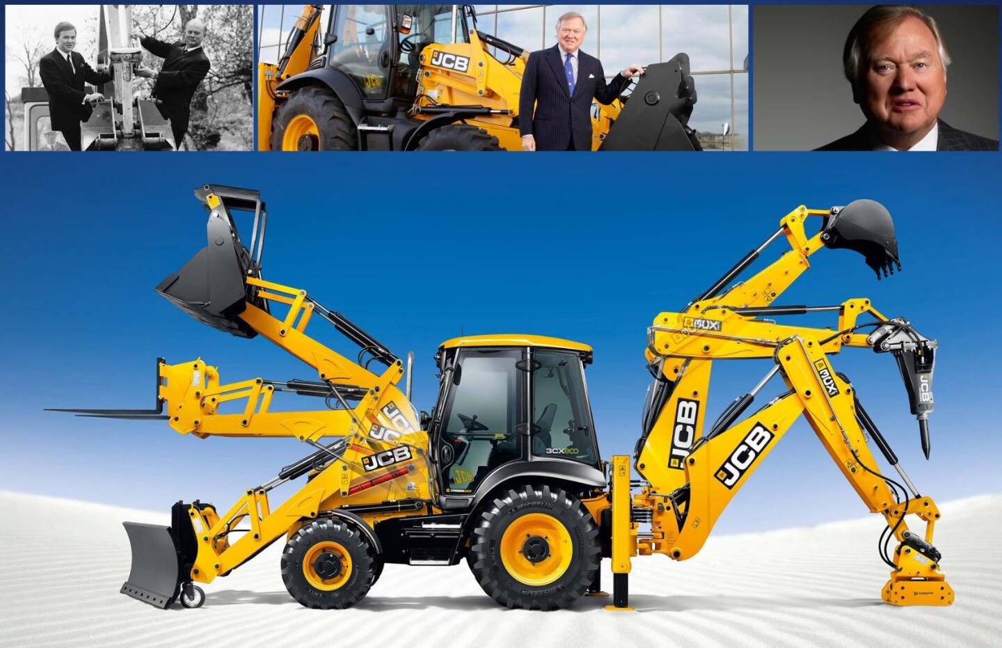 Anthony Bamford (Oakamoor, U.K.) succeeded his father, Joseph Cyril Bamford, as Chairman and Managing Director of JCB (Joseph Cyril Bamford Excavators Limited) in 1975, at the age of 30. He was knighted in 1990 at the age of 45. He owns two Ferrari 250 GTOs.
