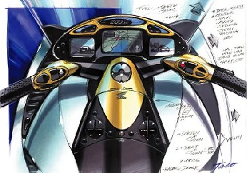 Honda's X-wing prototype was shown at the 1999 Tokyo Motor Show