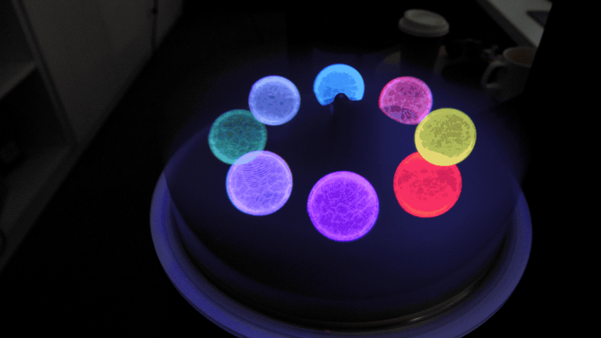 The rotating display can deliver bigger projections with higher frame rates