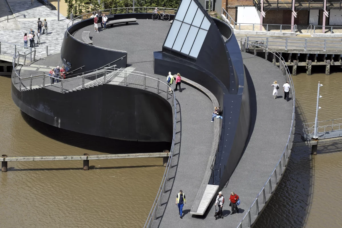 The River Hull Footbridge was completed in May of this year (Photo: Timothy Soar)