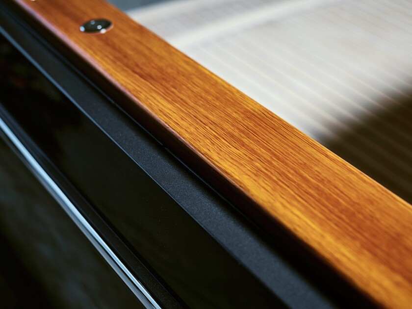 What appears to be teak on the Dasher is actually epoxy hand painted
