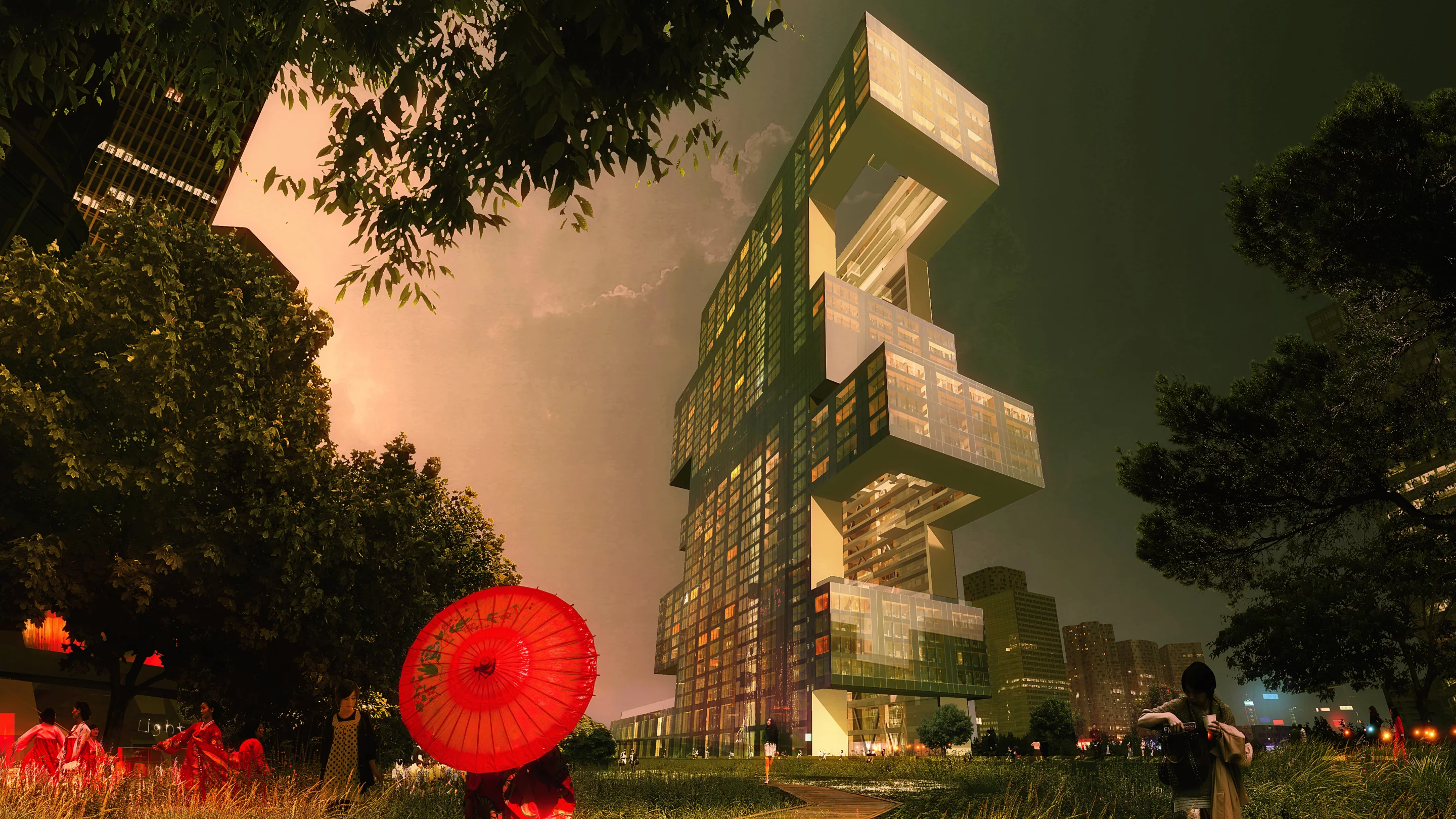 Central to the R6 concept is the claim that its unique, hollow, almost pulled-apart layout lends its compact apartments "generous views, daylight, and cross-ventilation," compensating for their modest size