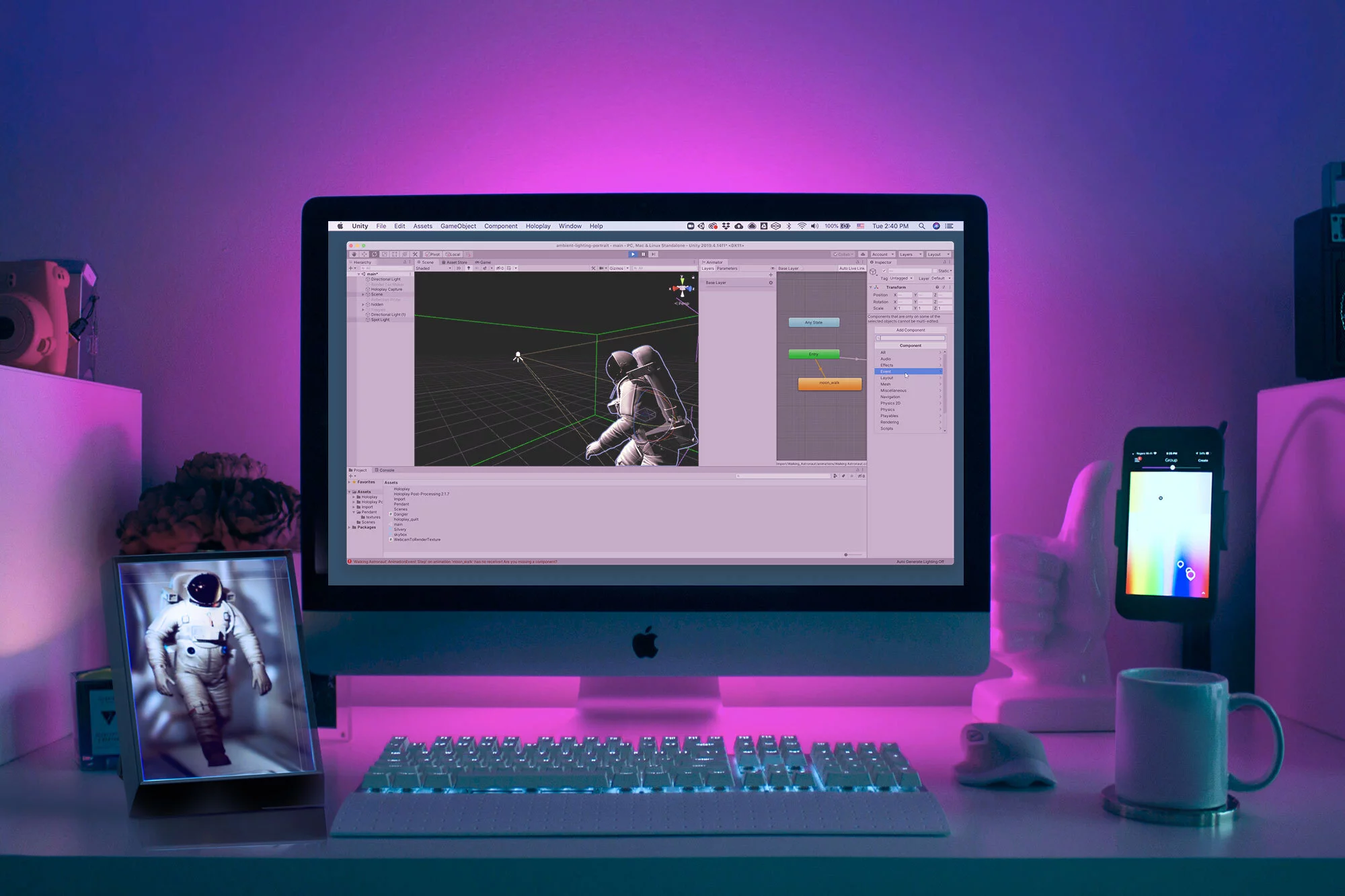 The Portrait will ship with HoloPlay Studio software for PC/Mac, allowing users to upload and edit content before transfer to the device