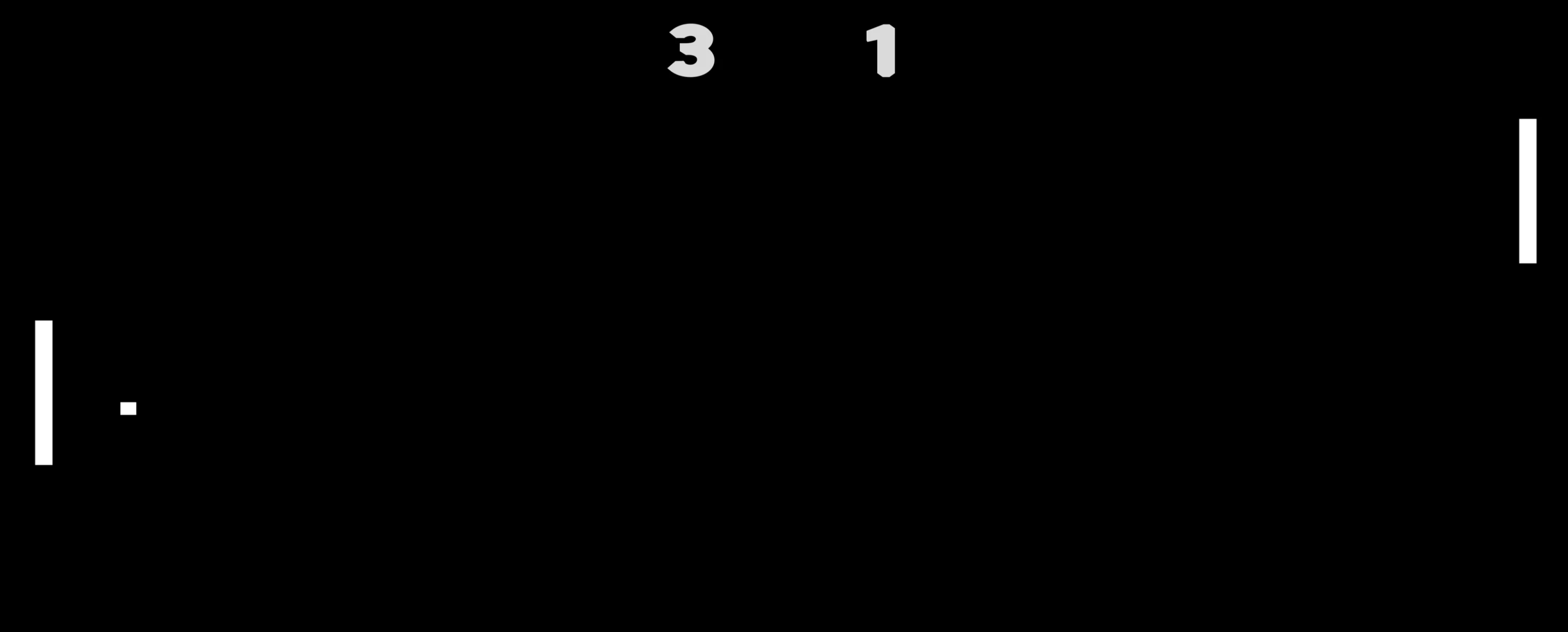 The haptic Pong game can be played with full graphics, showing both the paddles and the ball (Image: Mathias Nordvall)