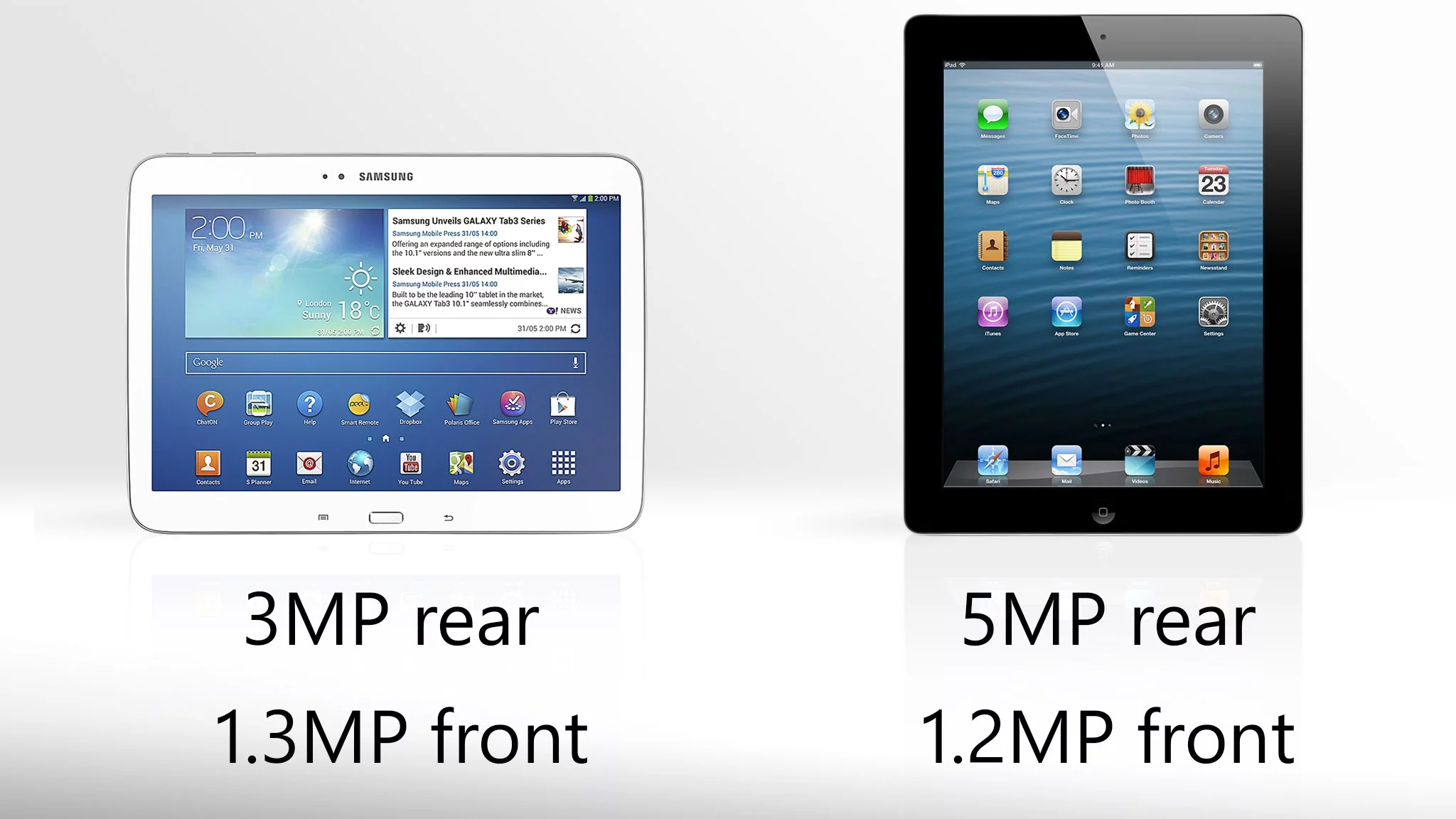 Nothing out-of-this-world from either tablet's cameras