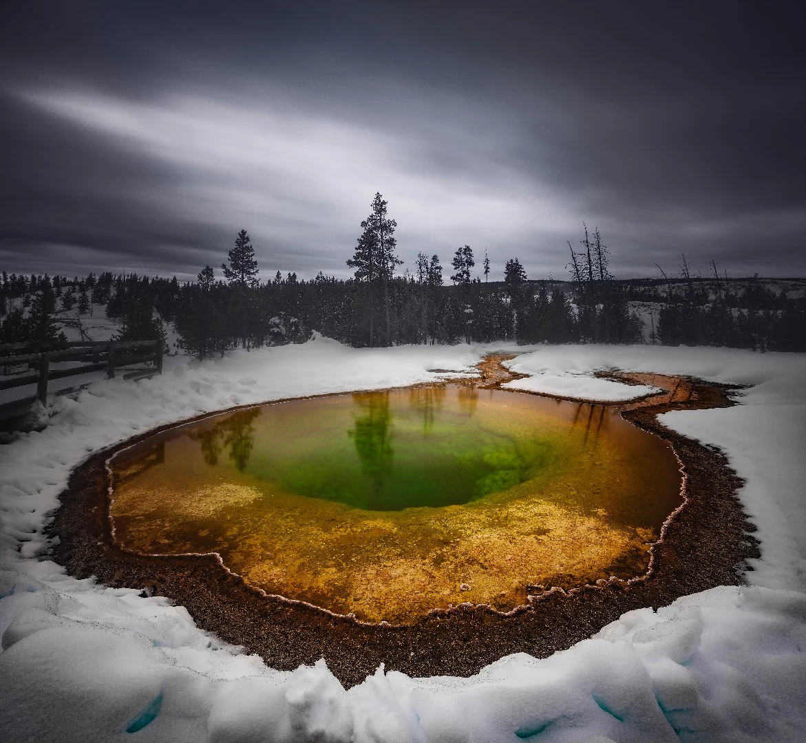 Morning Glory is a hot spring in Yellowstone National Park. It was named after the flower, which the hot spring resembles