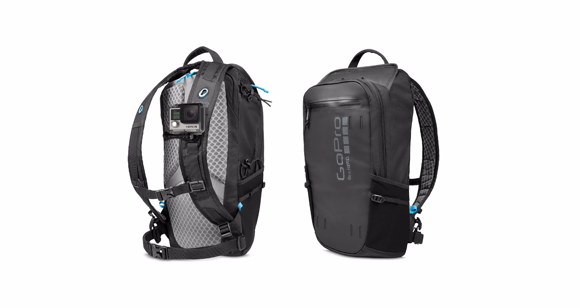 The Seeker backpack can mount cameras in three different ways