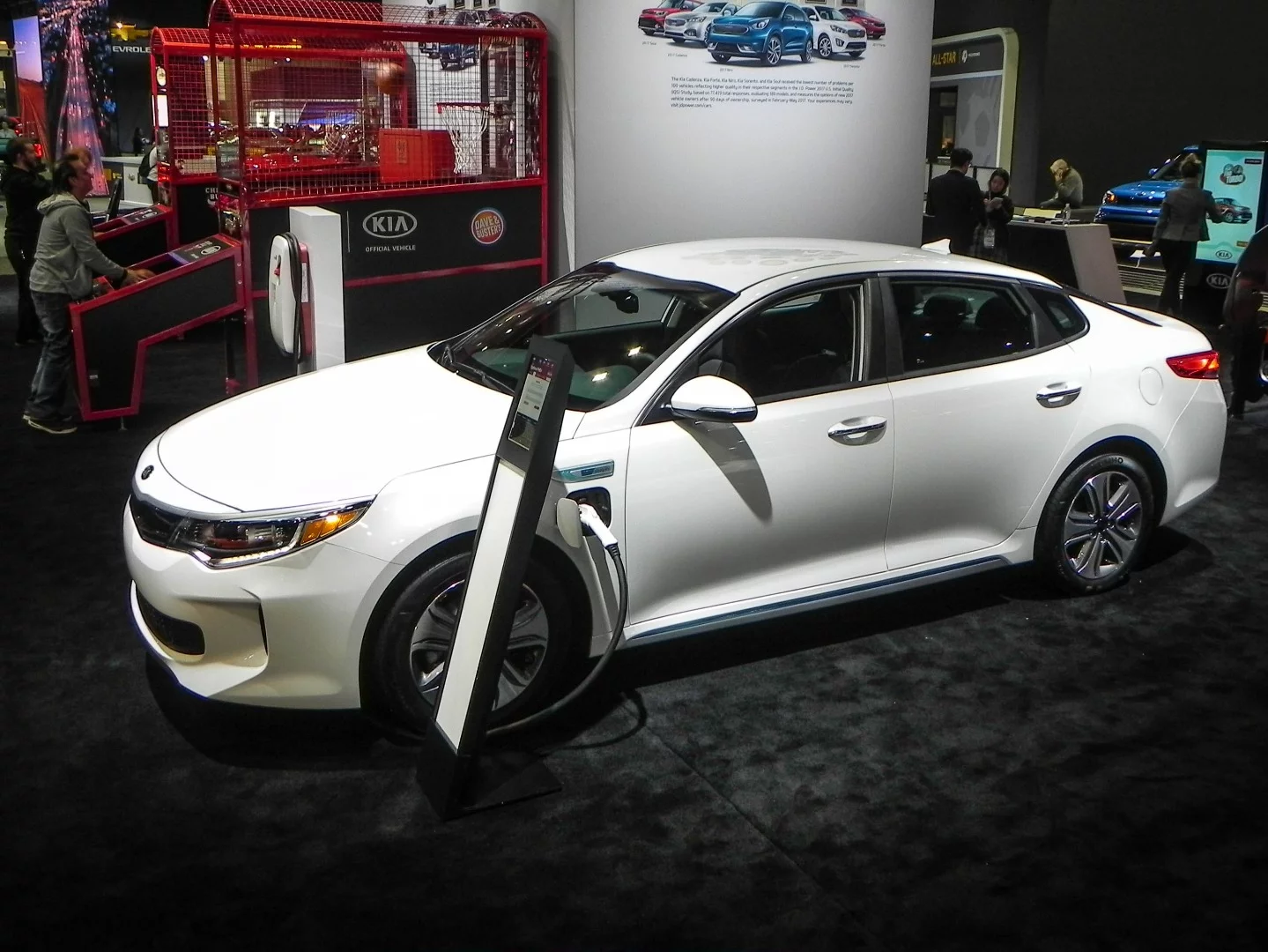 Plug-ins abound at the Chicago Auto Show, with Kia showing this Optima PHEV