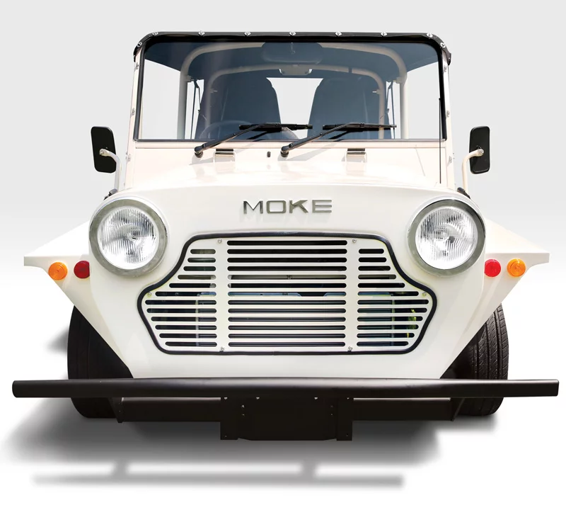The new version of the Classic Moke retains many of its original design features