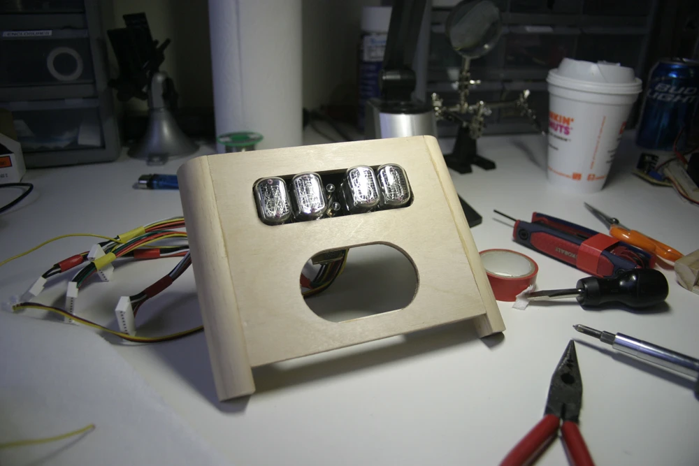 The front panel of the Nixie Ramos