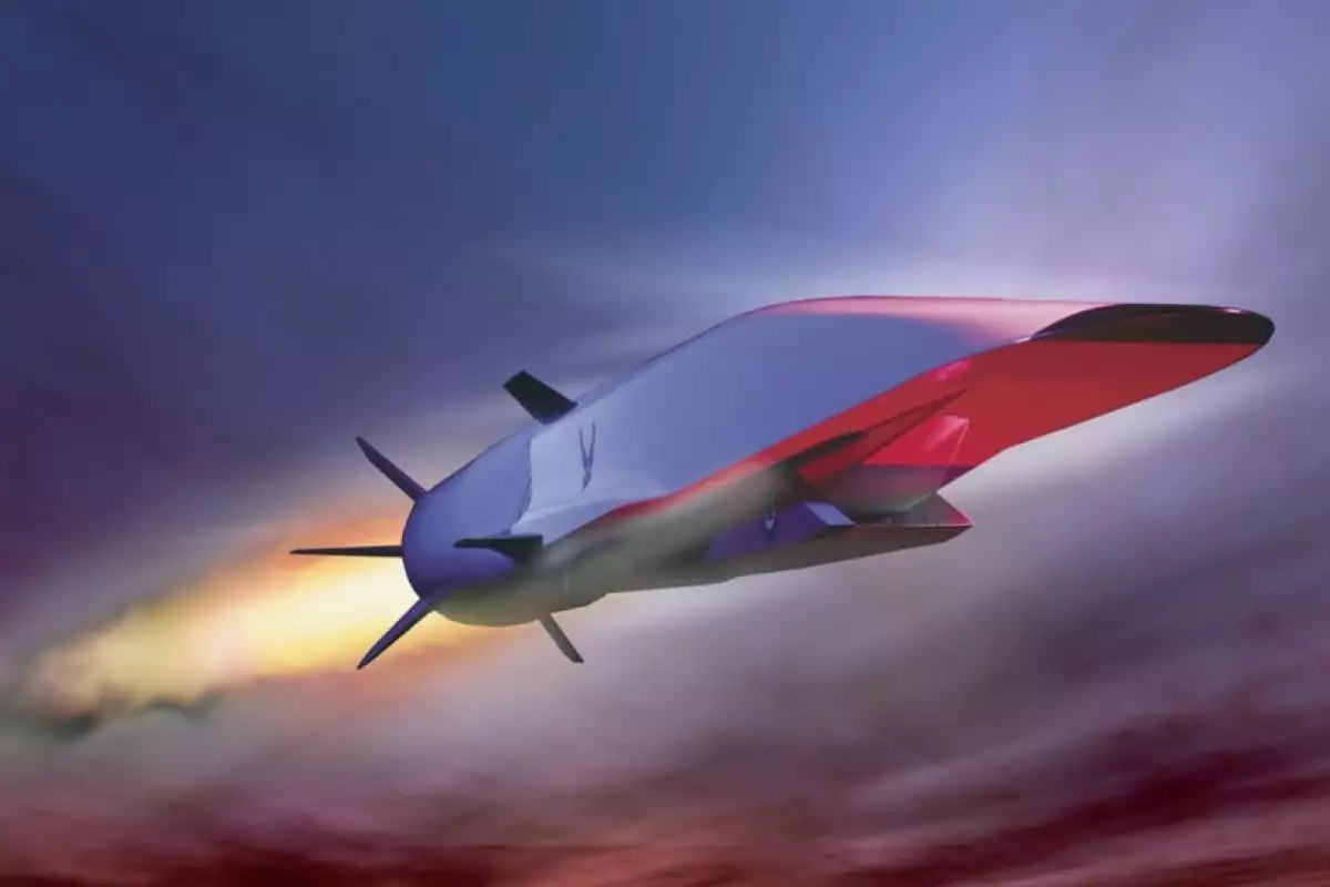 Artist's concept of a hypersonic missile