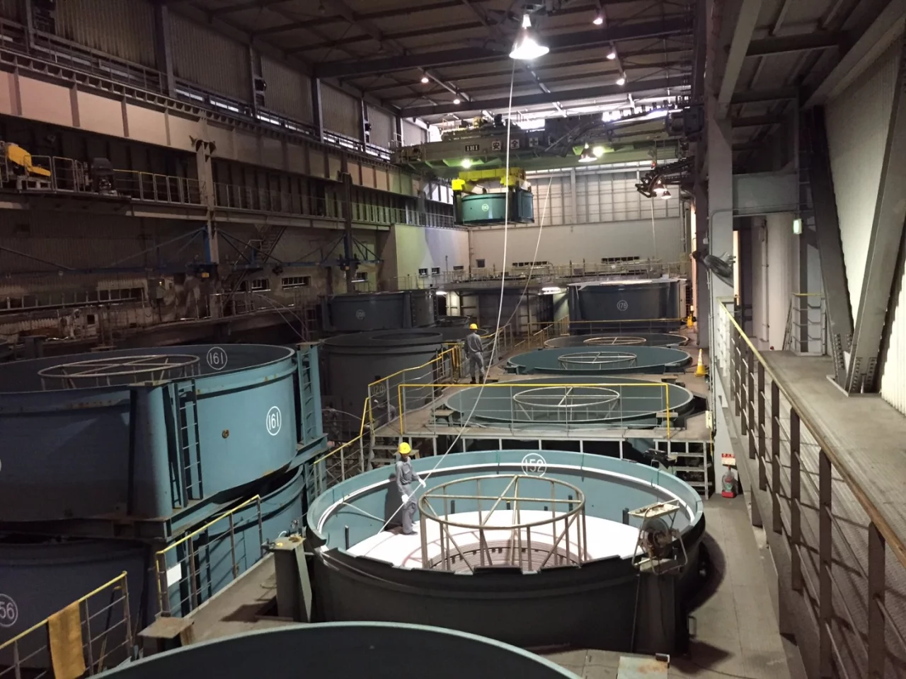 The cable-storage facility