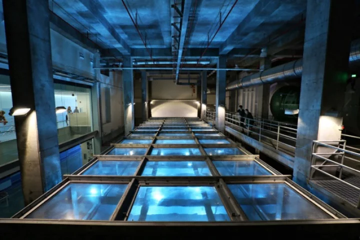 A newly built indoor tank at the University of Miami can generate winds in excess of 250 km/h (155 mph)