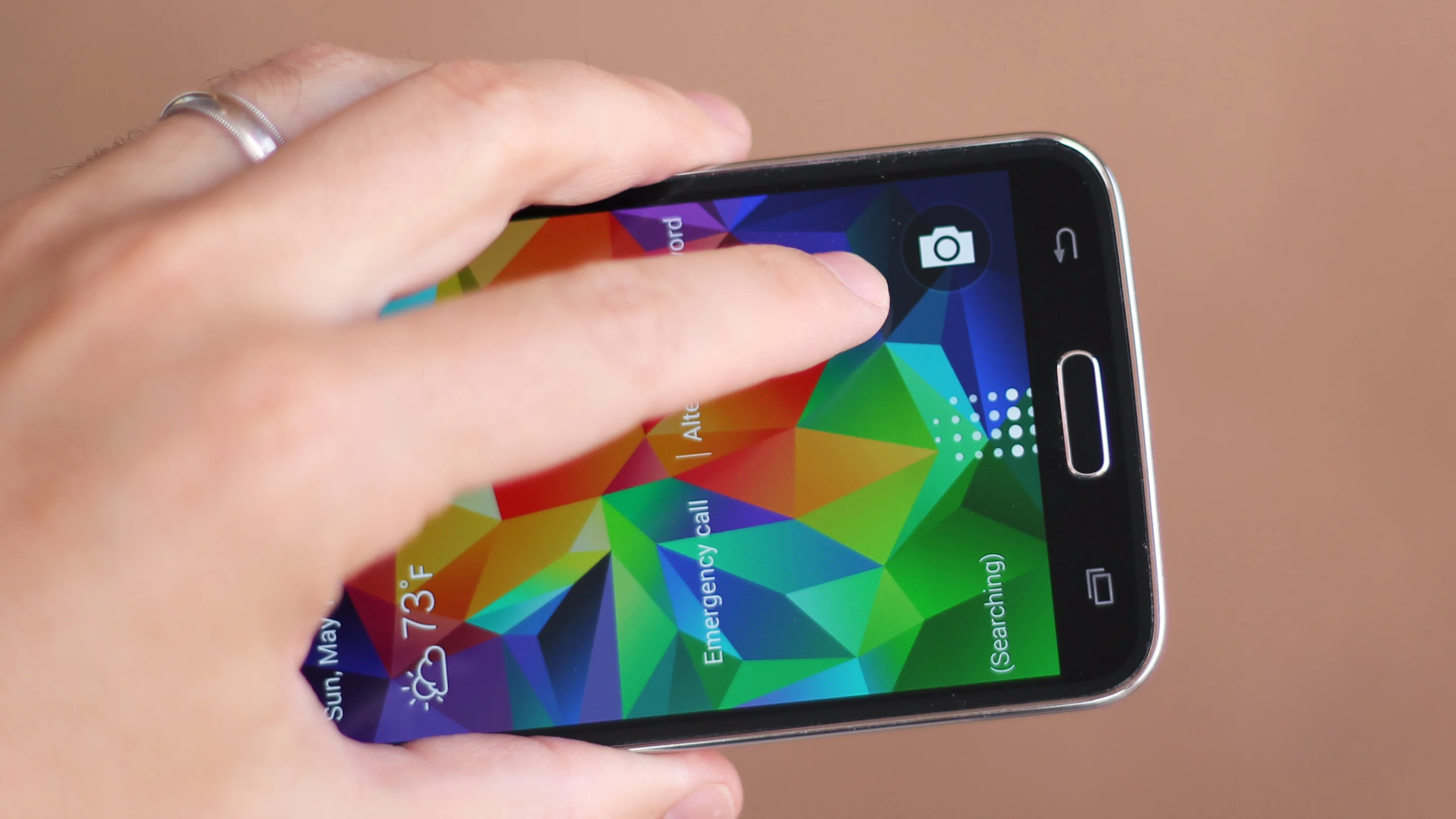 The Galaxy S5's camera takes five to six seconds to load from the lock screen