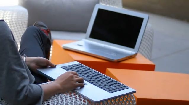 The Bloom laptop's detachable wireless keyboard
