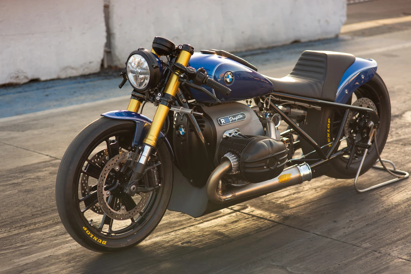 The front end was taken from an S1000RR superbike, including savage performance brakes