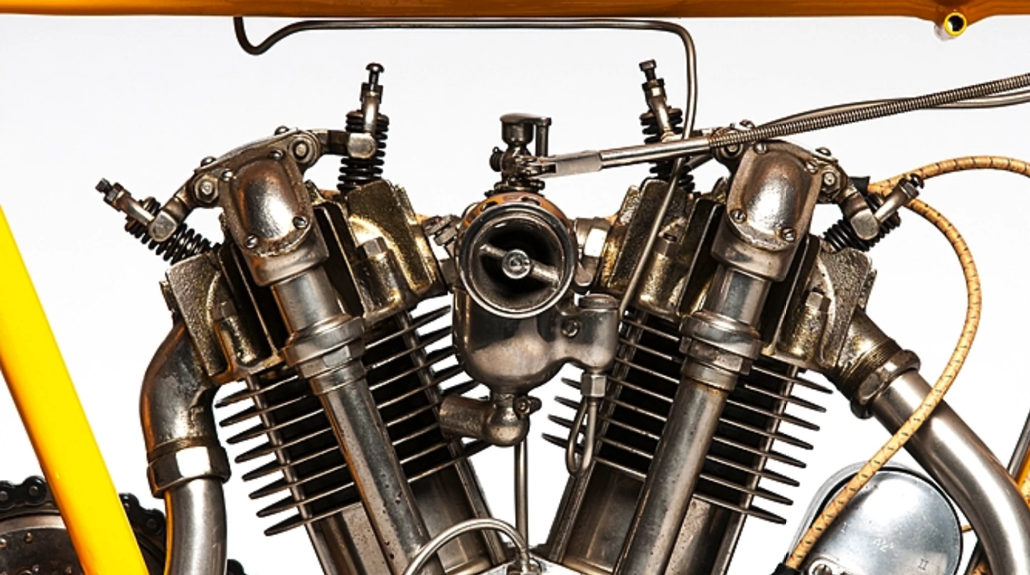 The one-hundred-year-old Cyclone Board Track racer going to auction next month was restored by noted author, historian and craftsman Stephen Wright and owned by the man with the midas touch, Steve McQueen