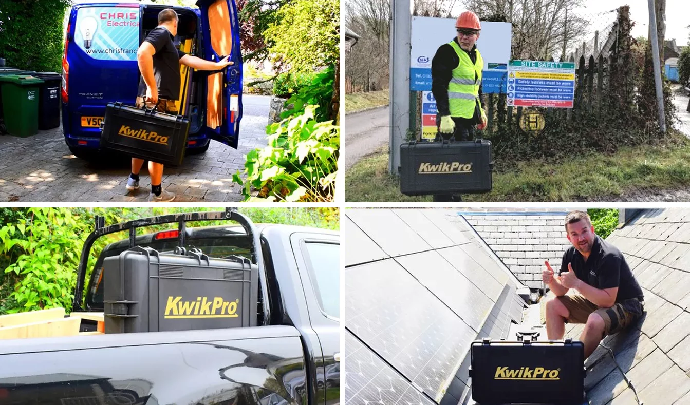 The KwikPro sets were designed to fit completely into one case