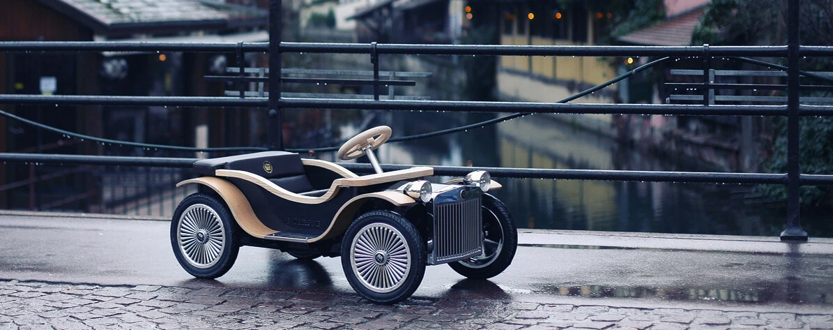 The D.Throne is a toy car for wealthy young kids