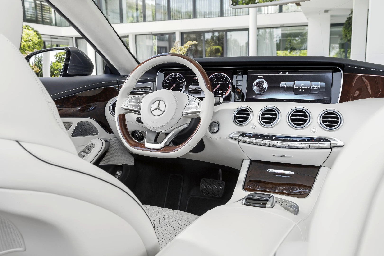 For the full luxury-yacht look, white leather can't be beaten
