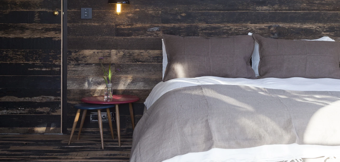 Each home has been built using reclaimed and sustainable materials such as: weathered barn oak for the exterior and interior walls
