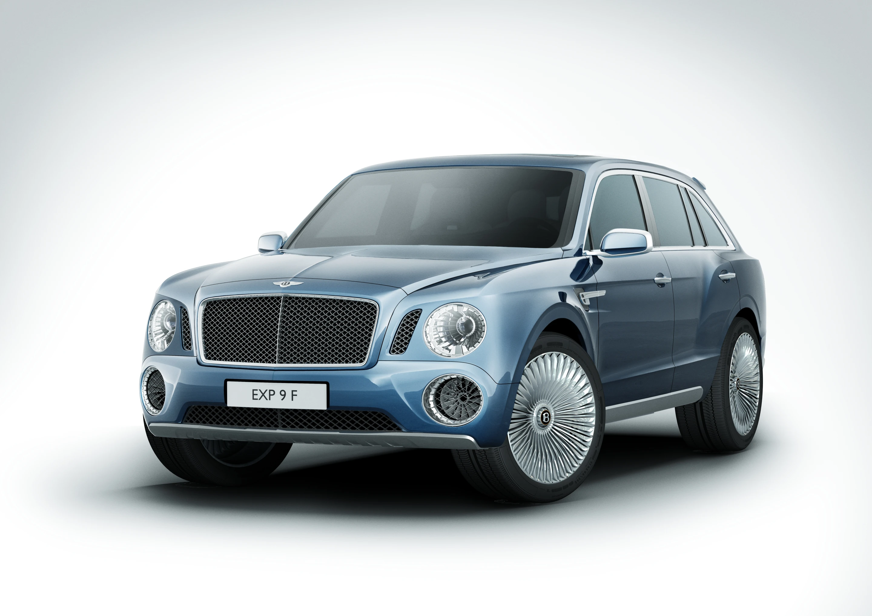 The face of the EXP 9 F is distinctly Bentley