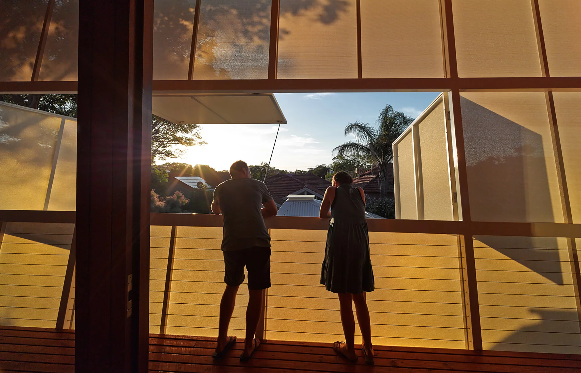 The extension sports opening screens which afford views of the local area (Photo: Peter Bennetts)