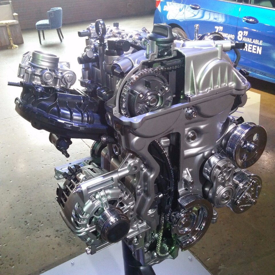 We noted that the new engine utilizes a timing chain, a very unusual characteristic for a modern four-cylinder powerplant