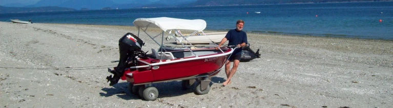 The Wide Open Zingy with the optional beach trailer