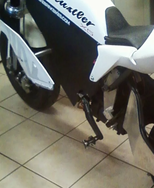 Close up of the Hustler X5's pedals