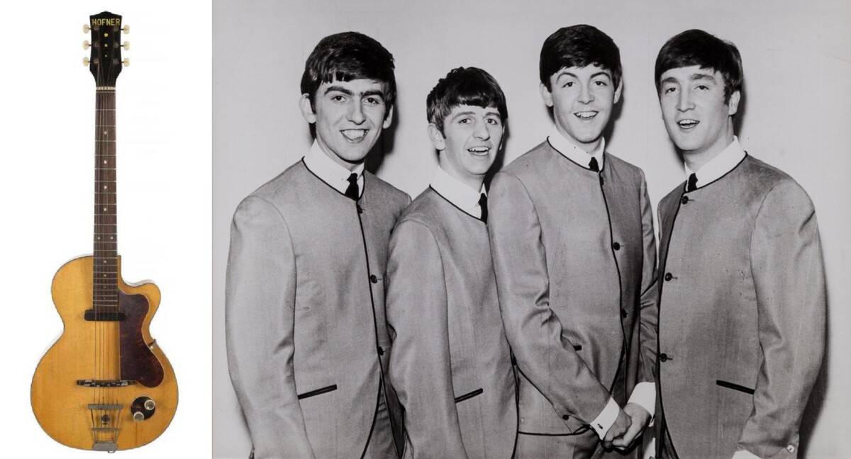 George Harrison's first electric guitar was this Hofner Club 40