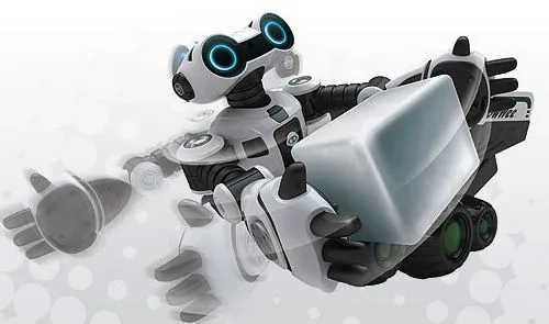WowWee's object picking-and-toting Roboscoop robot