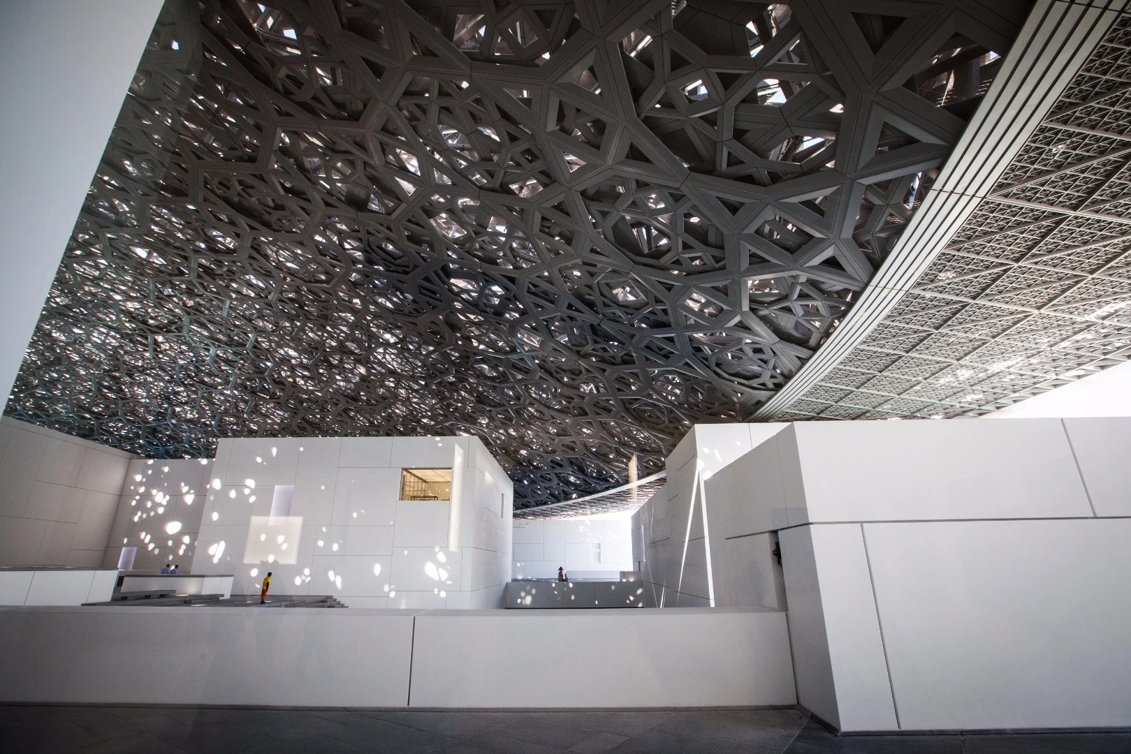 On show at the Louvre's opening were loaned contemporary pieces shipped in from French museums, along with art from its own collection and an assortment of prehistoric artifacts