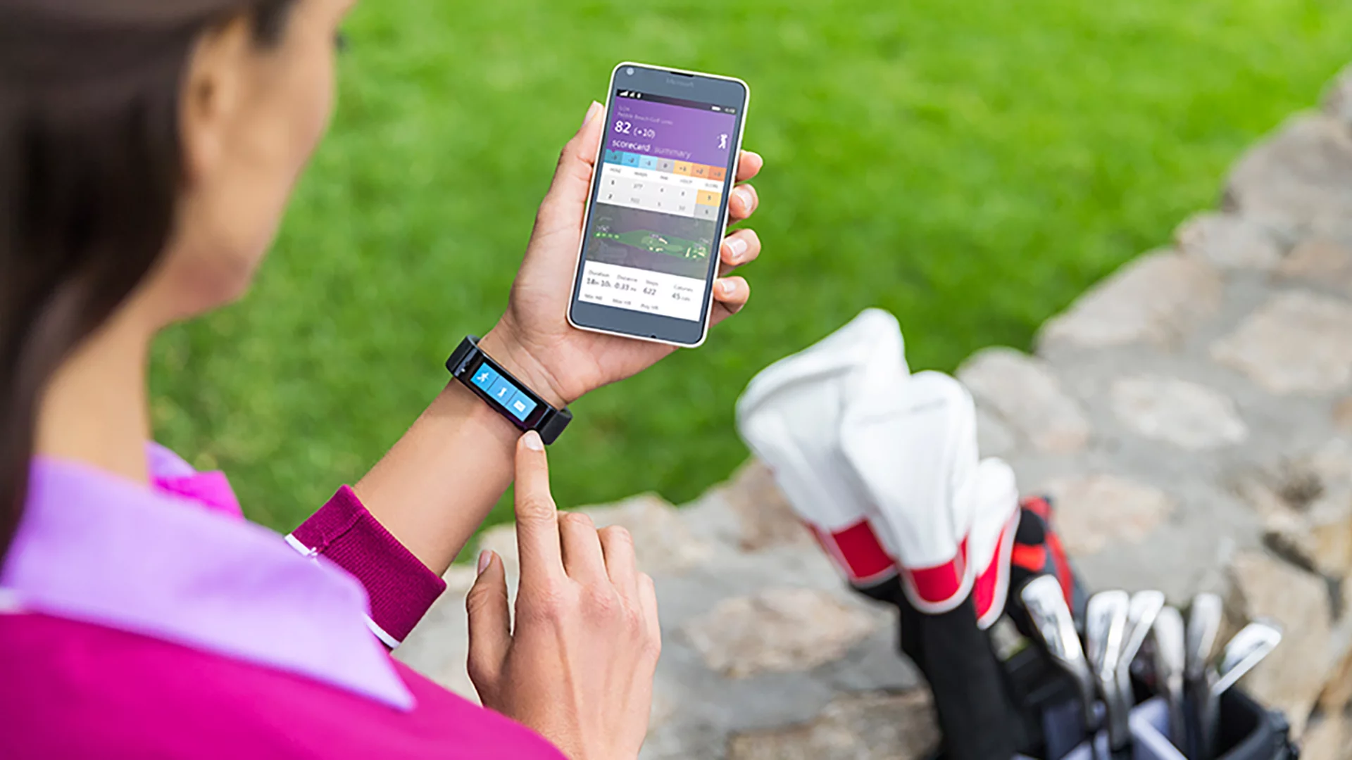 TaylorMade and Microsoft have extended myRoundPro support to the Band