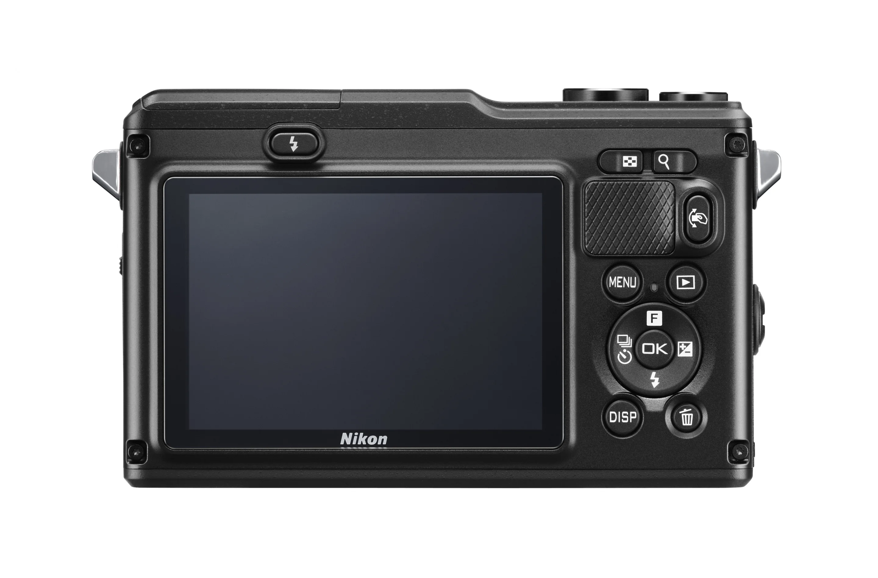 Action Control allows users to control certain functions by simply pressing a button on the rear of the Nikon 1 AW1 and swinging it in the air