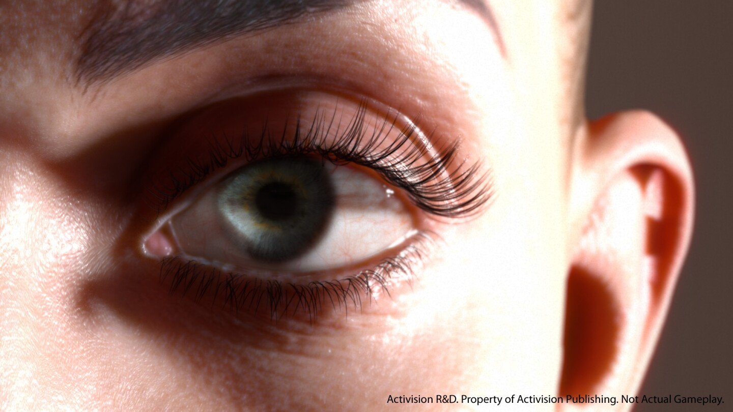 Activision R&D's separable subsurface scattering (SSS) shader gives unprecedented realism to a character's skin and eyes