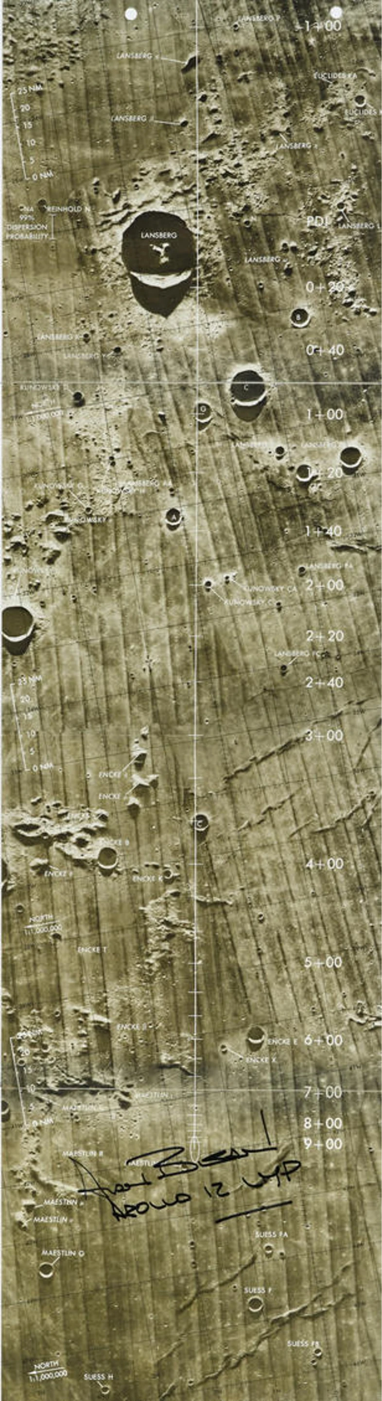 Apollo 12 landing chart