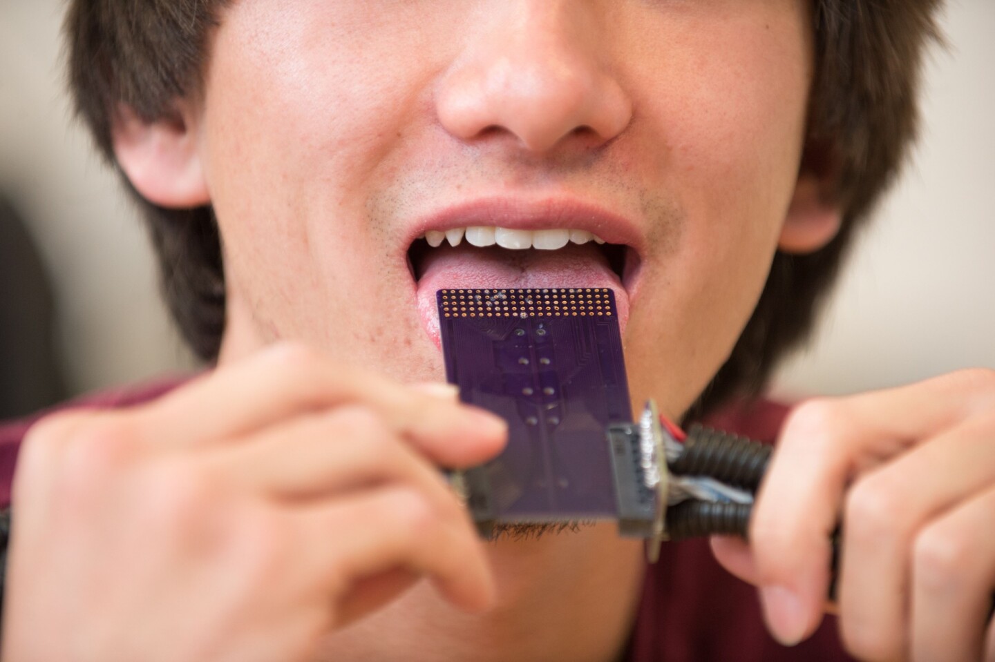 Williams and his team are still in the process of mapping out the nerves in the tongue, to determine which parts of the organ would be most receptive to stimulation