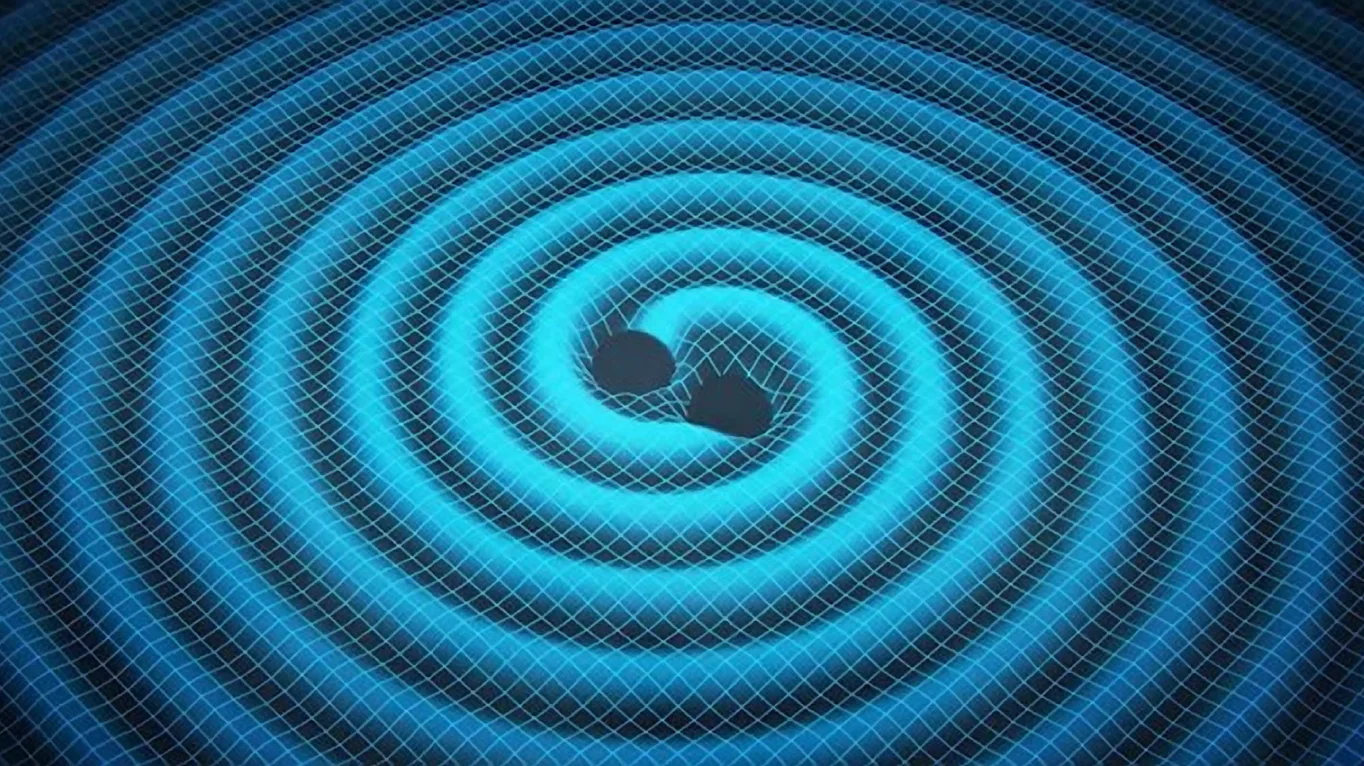 An artist's impression of gravitational waves