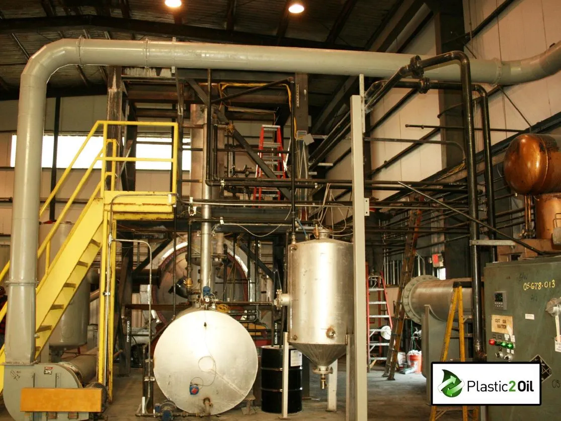 The Plastic2Oil plant in Niagara Falls, New York, converts non-recyclable plastic into fuel (Photo: JBI)