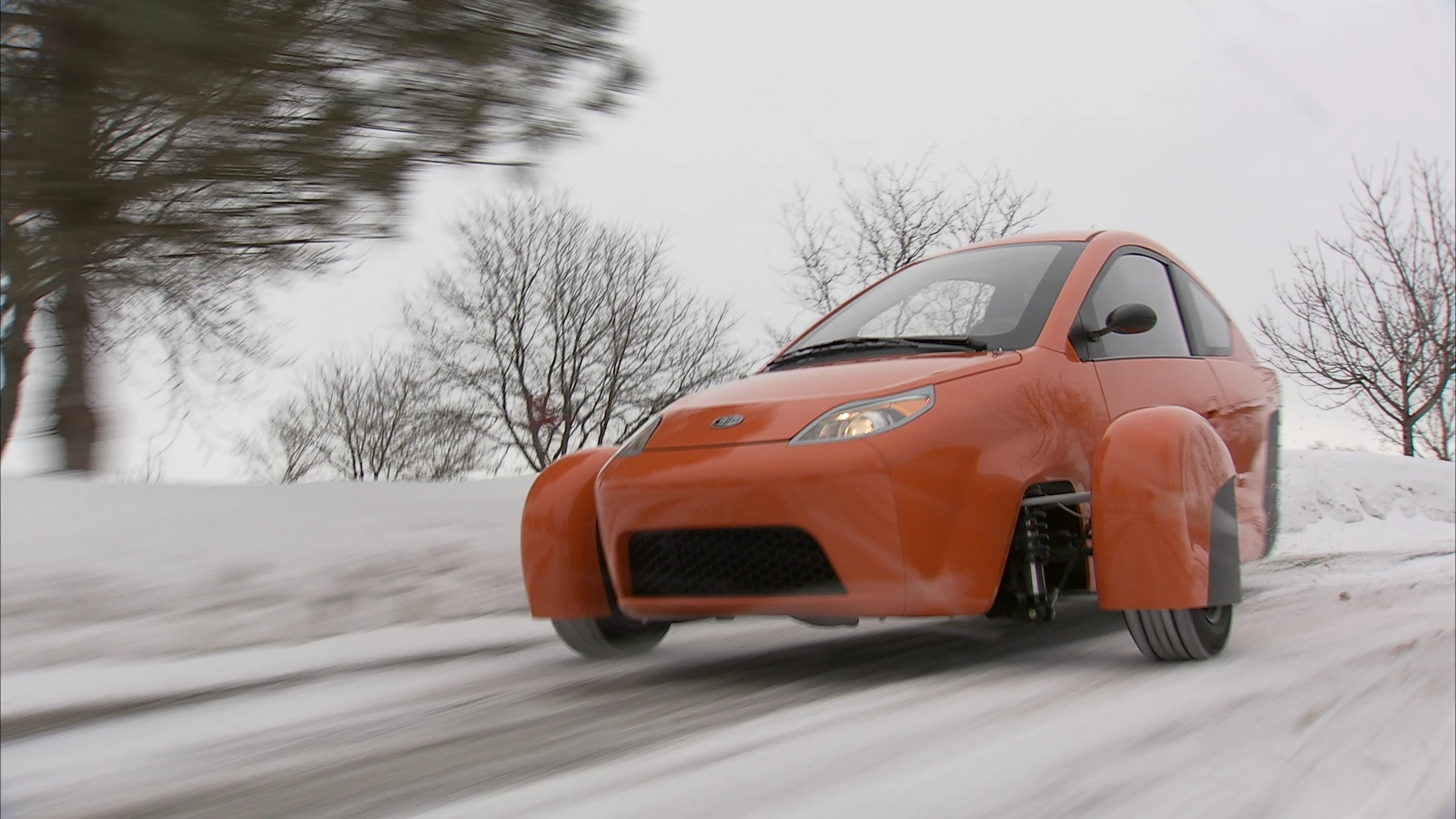 The FWD traction of Elio Motor's three-wheeler being put to the test