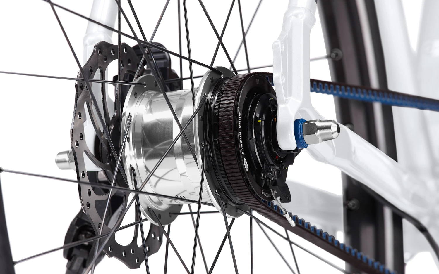 The Porsche Bike S uses a low-gear belted drive