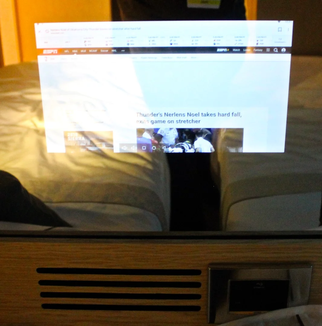 Calling up the news on the Angel-powered Smart Mirror