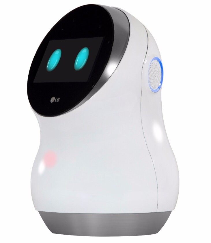 LG's Hub Robot features Amazon's Alexa voice recognition technology