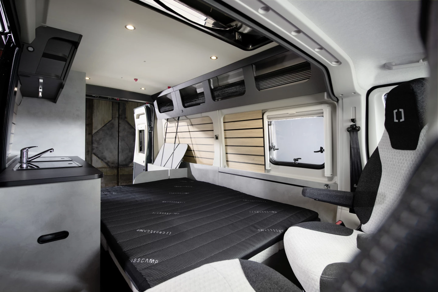 The Flex 541 bed set up for overnight