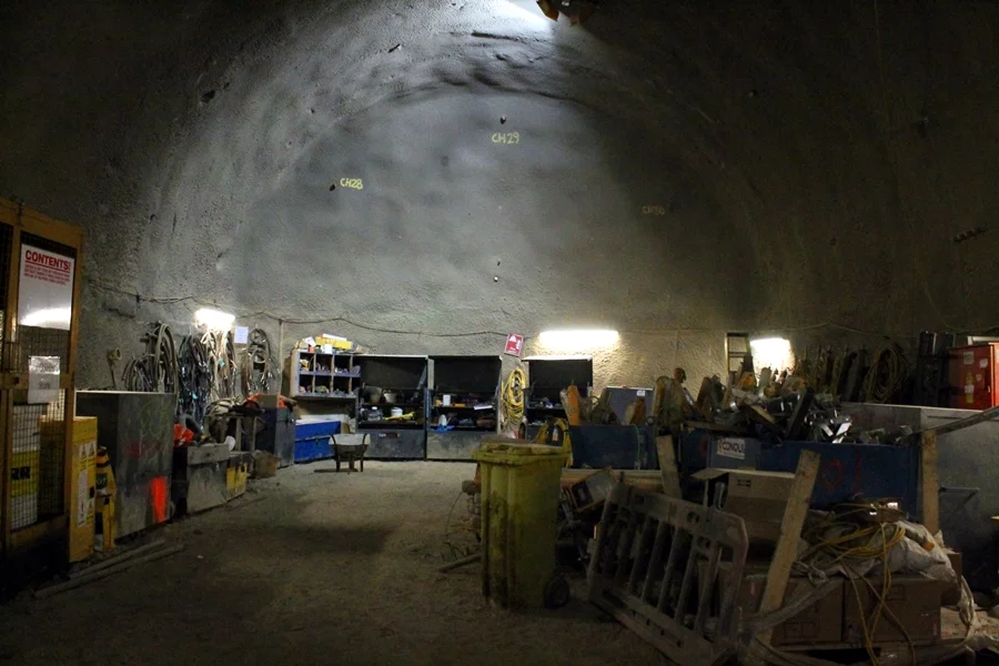 An equipment store at the Farringdon site (Photo: Stu Robarts/Gizmag)