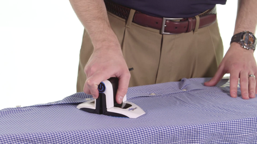Using Collar Perfect in the conventional ironing position