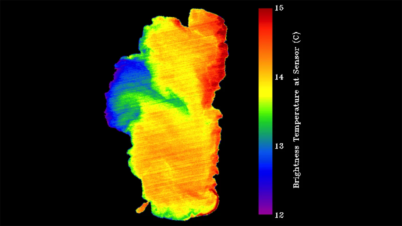 The research made use of 25 years worth of satellite data, including this view of Lake Tahoe as recorded by the ASTER instrument on NASA's TERRA satellite