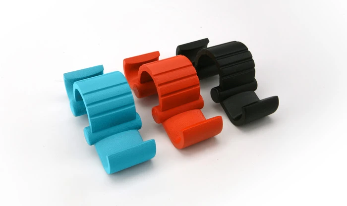 The finished Bag Buddy, with three different colors available