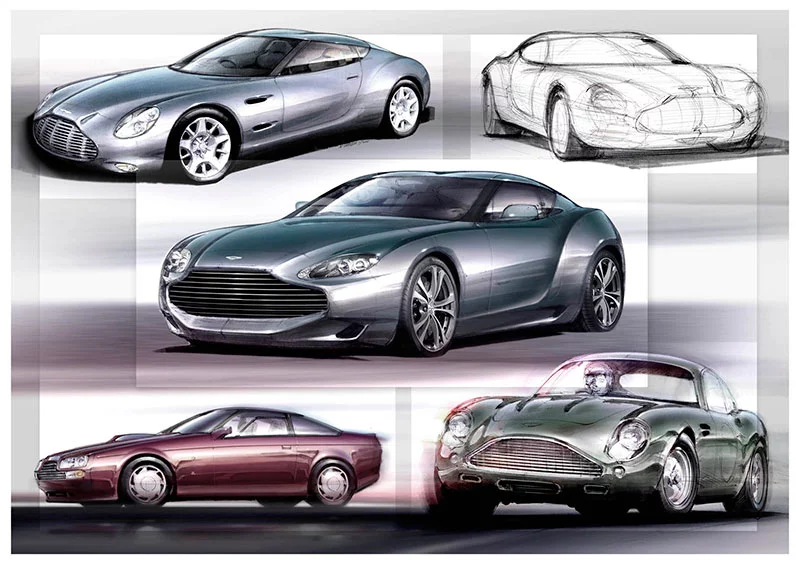 Aston Martin Zagato model sketches